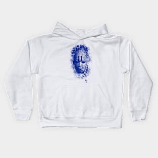 Blue MASK design Kids Hoodie